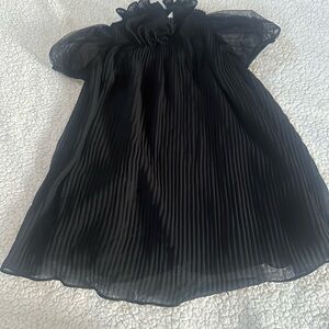 Janie and Jack Black Pleated Dress